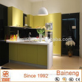 Economical modular kitchen furniture for small kitchen with lacquer paint colors doors